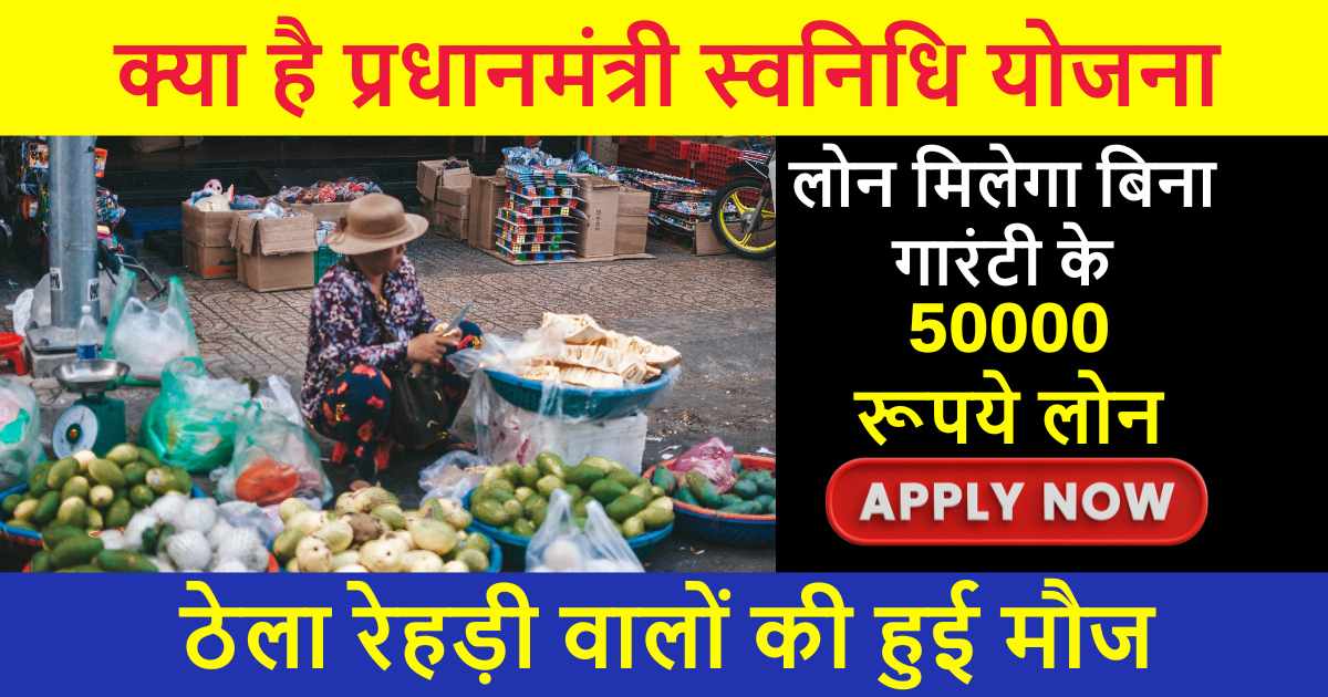 PM Svanidhi Yojana Apply Online 2024: सड़क पर ठेला लगाने वाले स्ट्रीट वेंडर्स को मिलेगा बिना गारंटी लोन, ऐसे करे आवेदन