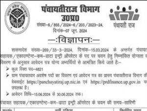 UP Panchayat Sahayak Recruitment 2024