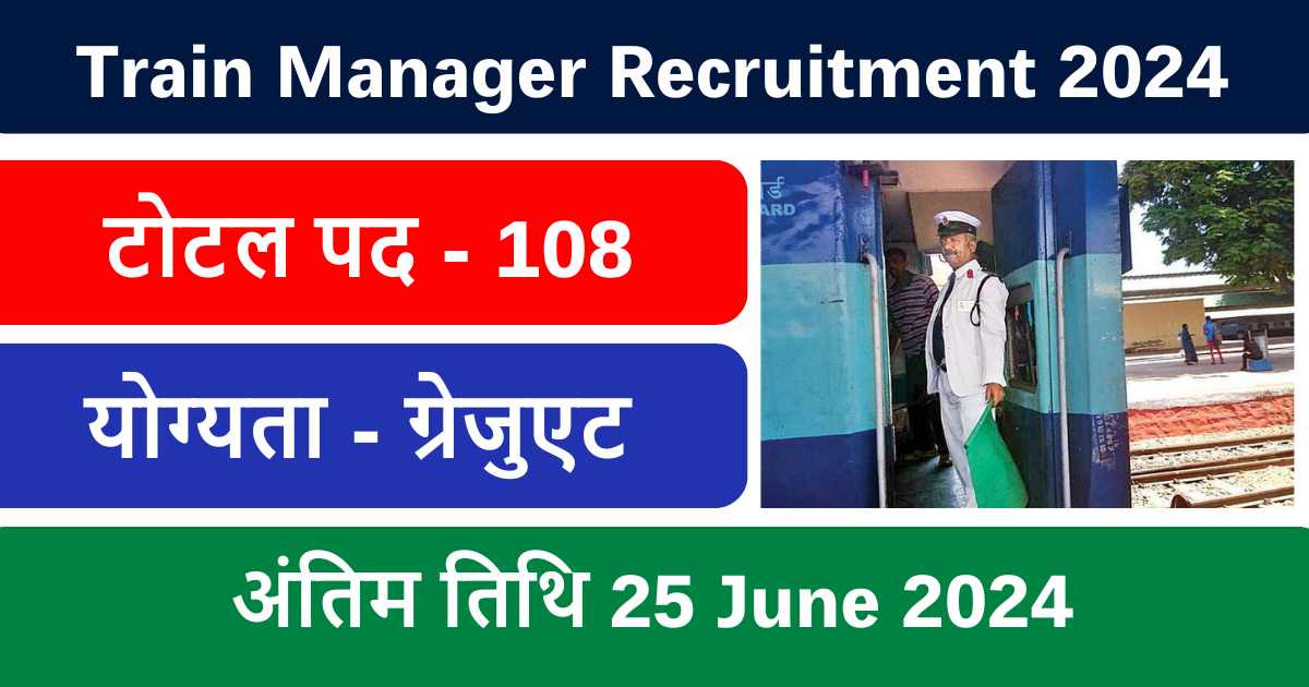 Railway Goods Train Manager Recruitment 2024