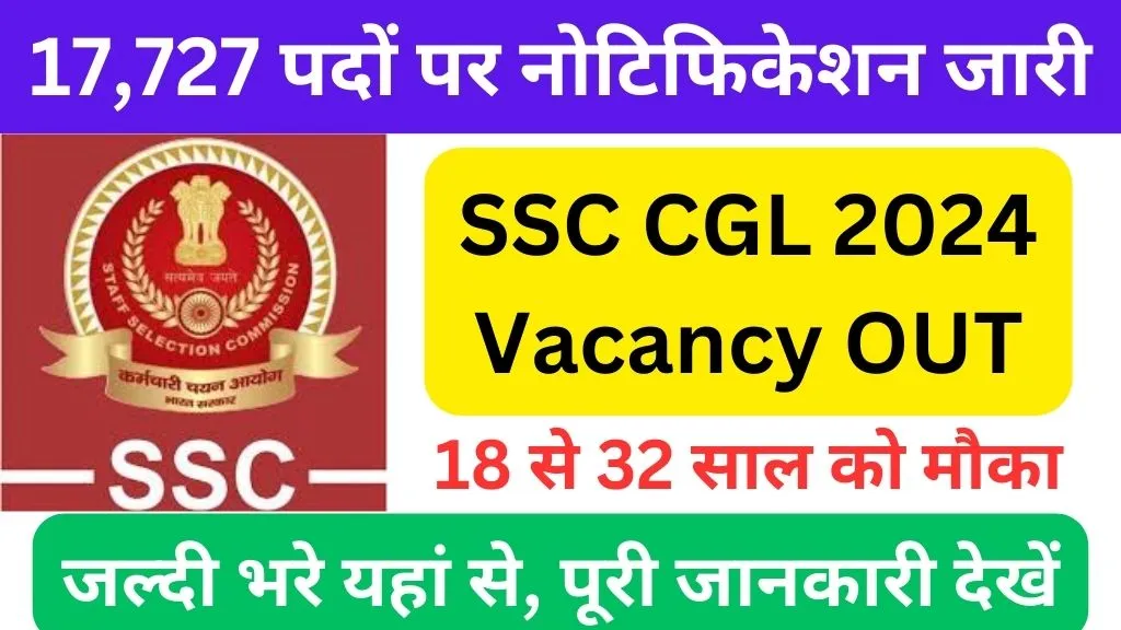 SSC CGL 2024 Vacancy Official Website @ssc.gov.in