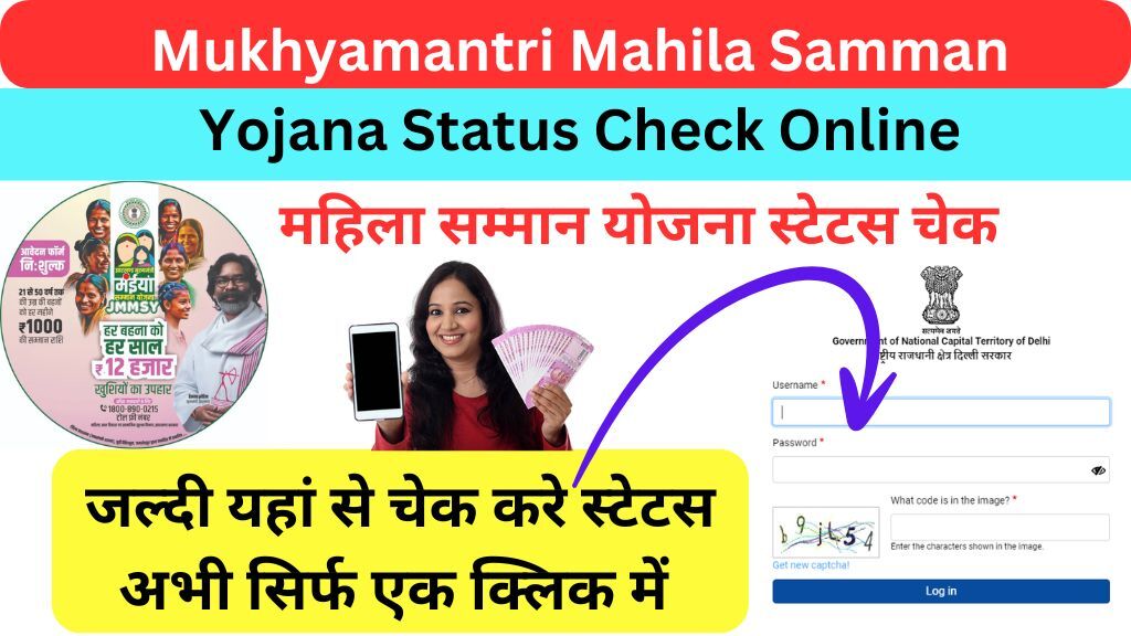 Mukhyamantri mahila samman yojana status check online