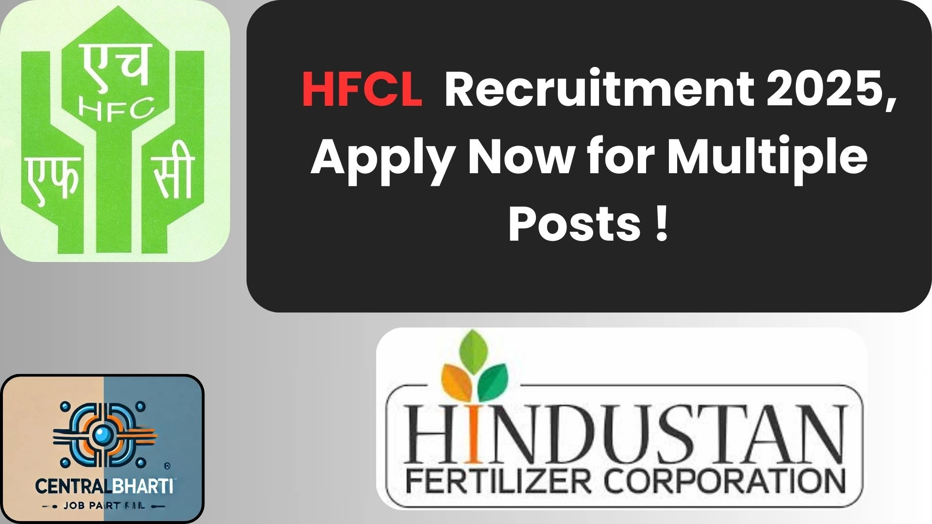  Hindustan Fertilizer Corporation Limited (HFCL) Recruitment 2025, Apply Now for Multiple Posts